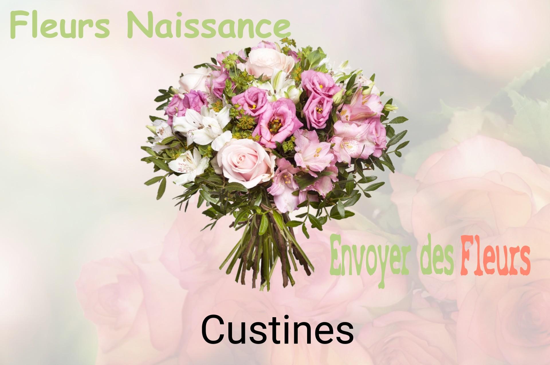 Bouquet de fleurs de naissance livré à Custines